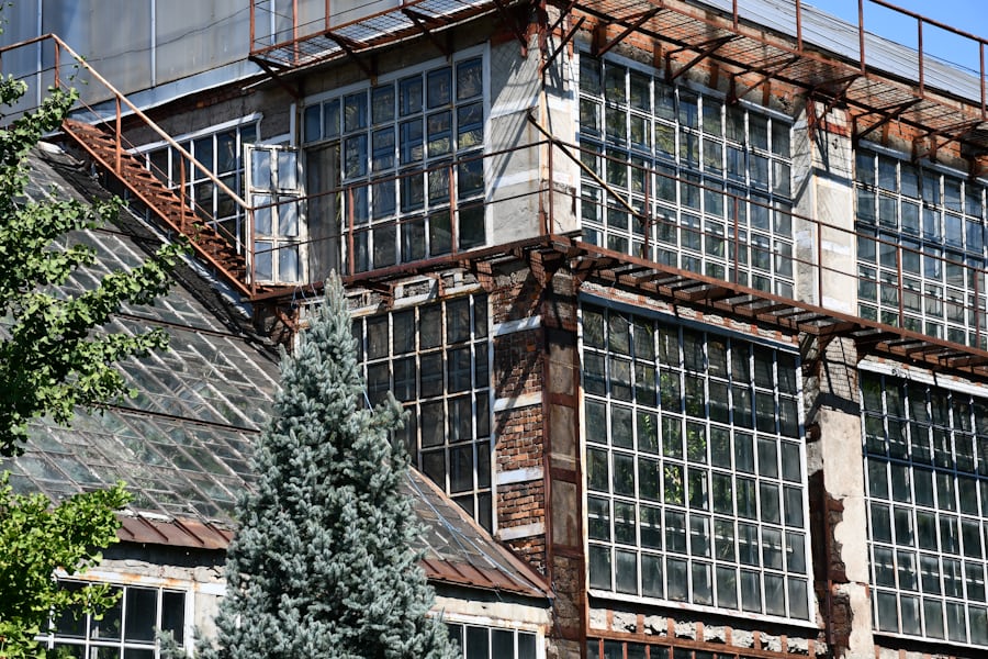 An industrial building of the kind we convert